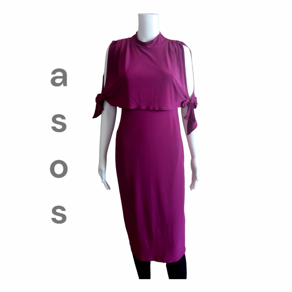 asos Purple Maternity Dress size 6 (A)